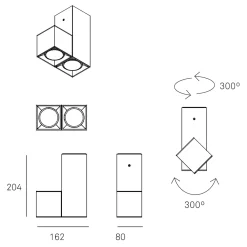 Discount Dau Spot Deckenstrahler, verstellbar Strahler|Wohnzimmer