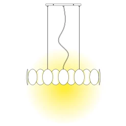 Outlet Obolo LED Pendelleuchte, oval, Auslaufmodell Pendelleuchten