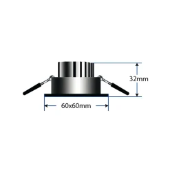 New MOA 3960 2,2 W LED Möbeleinbauleuchte Strahler|Objektbeleuchtung