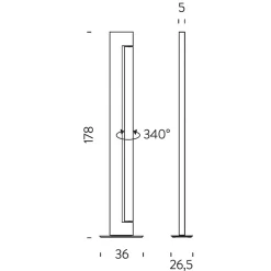 New Ara DTW LED Terra, Dim-to-Warm Stehleuchten|Schlafzimmer