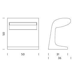Sale Borne Beton Grande LED Terra Outdoor IP44 Wege/Zufahrten|Dekorative Leuchten