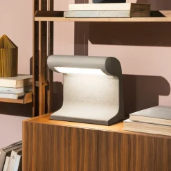 Outlet Borne Beton Petite LED Tavolo / Terra Dekorative Leuchten|Tischleuchten
