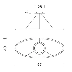 Hot Ellisse Minor Sospensione Essbereiche|Pendelleuchten