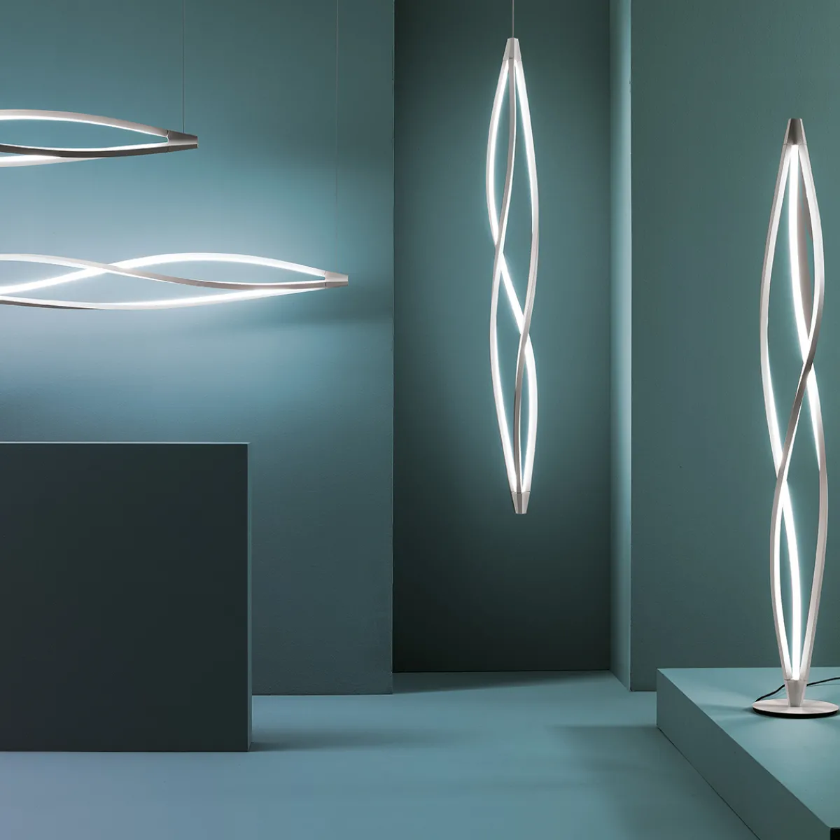 Hot In The Wind Horizontal LED Sospensione Pendelleuchten