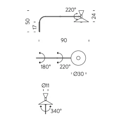 Online Mini Lampe de Marseille Parete Schlafzimmer|Wandleuchten