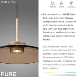Best PURE E-Moon LED Pendelleuchte mit e-LIFT und CCT Essbereiche|Pendelleuchten