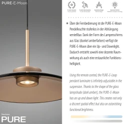 Best PURE E-Moon LED Pendelleuchte mit e-LIFT und CCT Essbereiche|Pendelleuchten