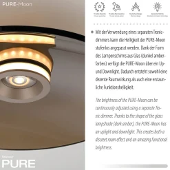 Discount PURE Moon LED Deckenleuchte Wohnzimmer|Schlafzimmer