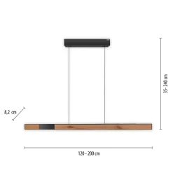 Best PURE Moto-Rise LED Pendelleuchte mit e-SLIDE, e-LIFT und CCT, Rückläufer Pendelleuchten