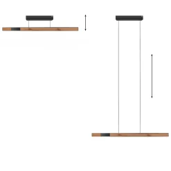 Best PURE Moto-Rise LED Pendelleuchte mit e-SLIDE, e-LIFT und CCT, Rückläufer Pendelleuchten