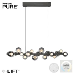 Hot PURE E-Popup LED Pendelleuchte mit e-LIFT und CCT Pendelleuchten|Objektbeleuchtung