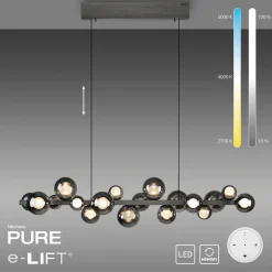 Hot PURE E-Popup LED Pendelleuchte mit e-LIFT und CCT Pendelleuchten|Objektbeleuchtung