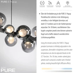 Hot PURE E-Popup LED Pendelleuchte mit e-LIFT und CCT Pendelleuchten|Objektbeleuchtung