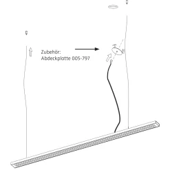 Abdeckplatte für Deckenöffnung Montagezubehör