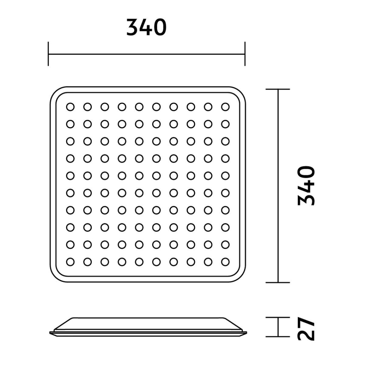 Hot Modul Q 340 Project Deckenaufbauleuchte Deckenleuchten|Objektbeleuchtung