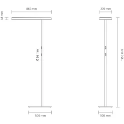 Online Office Air Power 2.0 LED Stehleuchte Stehleuchten|Objektbeleuchtung