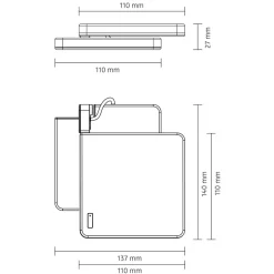 Outlet Roxxane Fly CL LED Akkuleuchte Wohnzimmer|Schlafzimmer