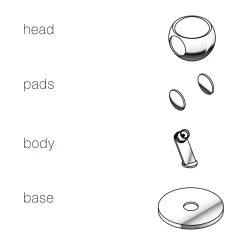 Outlet io 3d basso C LED Boden- / Tischleuchte, 3000 K Tischleuchten|Schlafzimmer