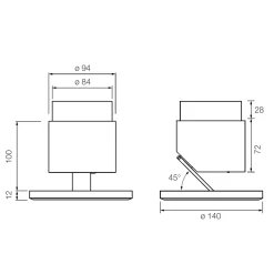 Best lui basso Zoom LED Boden- / Tischleuchte, 3000 K Tischleuchten|Stehleuchten