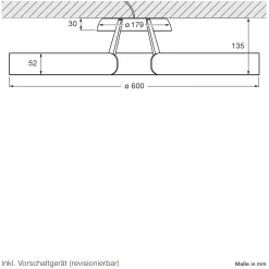 Discount Mito aura 60 narrow LED Deckenleuchte, Base: schwarz matt Deckenleuchten|Objektbeleuchtung