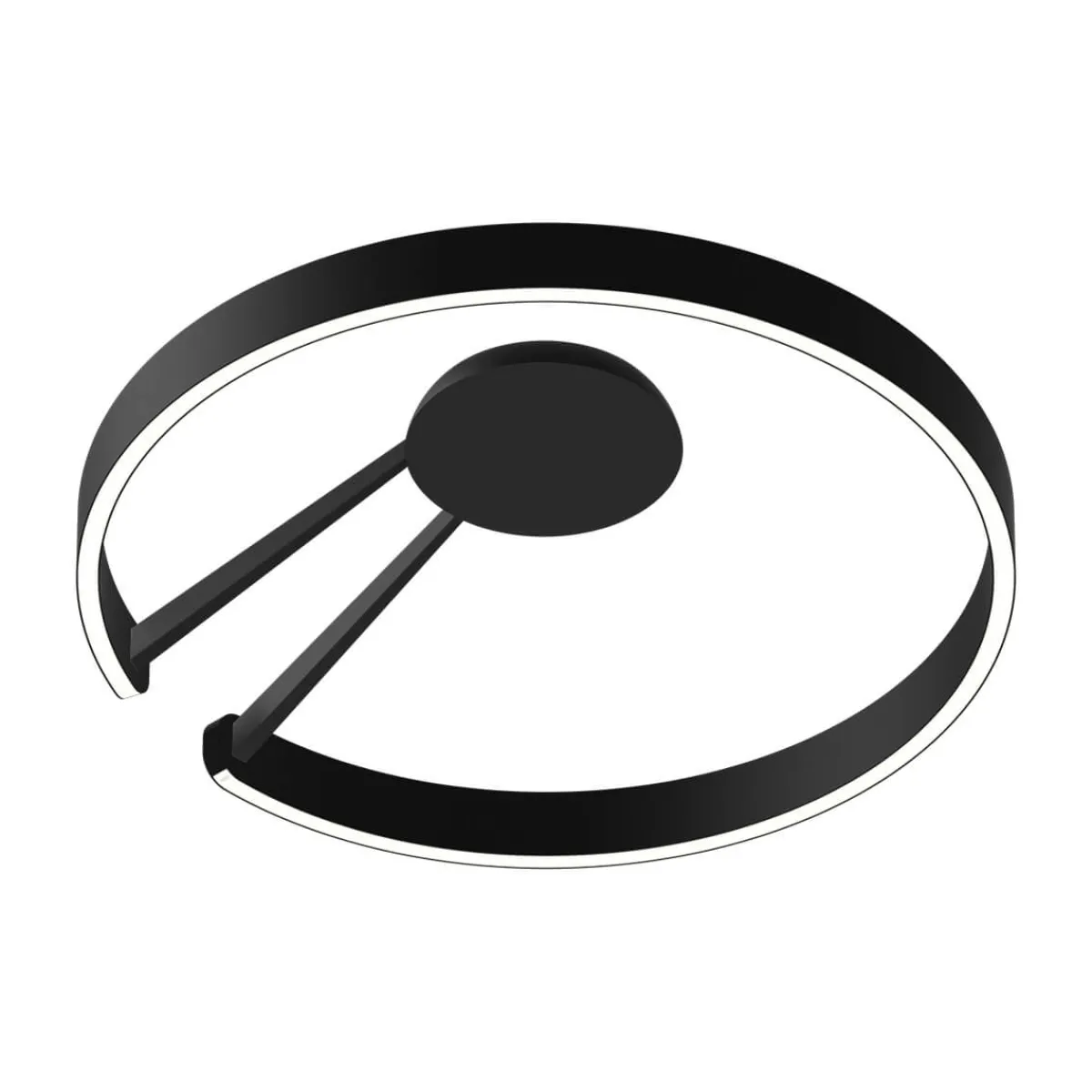 Discount Mito aura 60 wide LED Wand- / Deckenleuchte, Base: schwarz matt Wandleuchten|Deckenleuchten