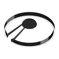 Discount Mito aura 60 wide LED Wand- / Deckenleuchte, Base: schwarz matt Wandleuchten|Deckenleuchten