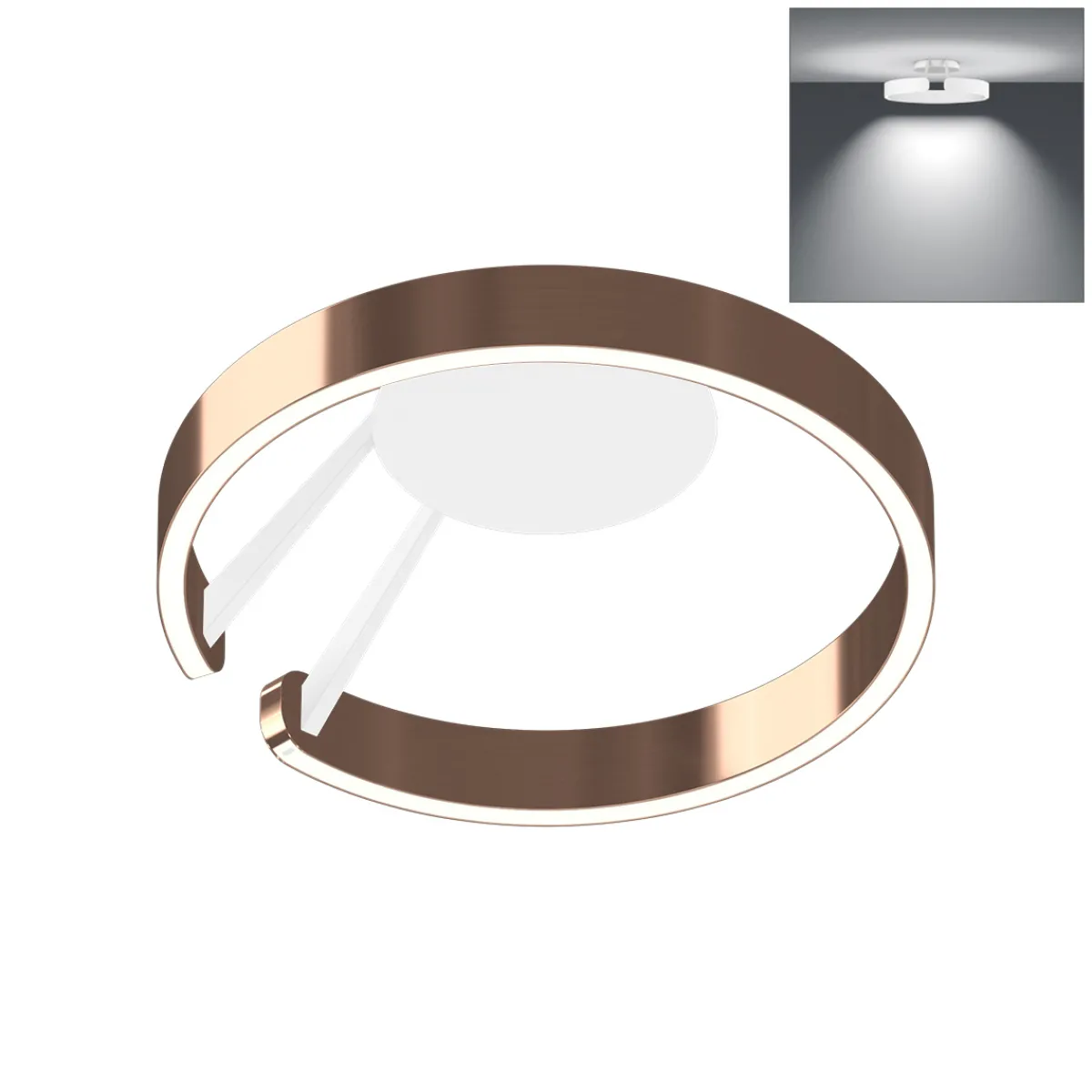 New Mito aura 40 wide LED Wand- / Deckenleuchte, Base: weiß matt Hotellerie|Wandleuchten