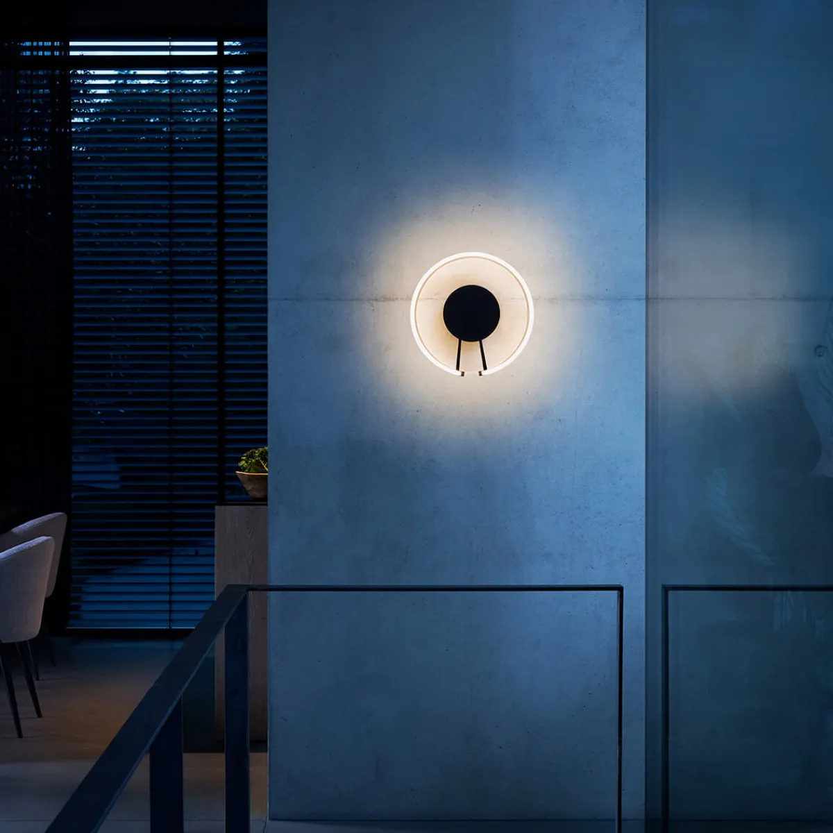 Hot Mito aura 40 wide LED Wand- / Deckenleuchte, Base: schwarz matt Hotellerie|Wandleuchten