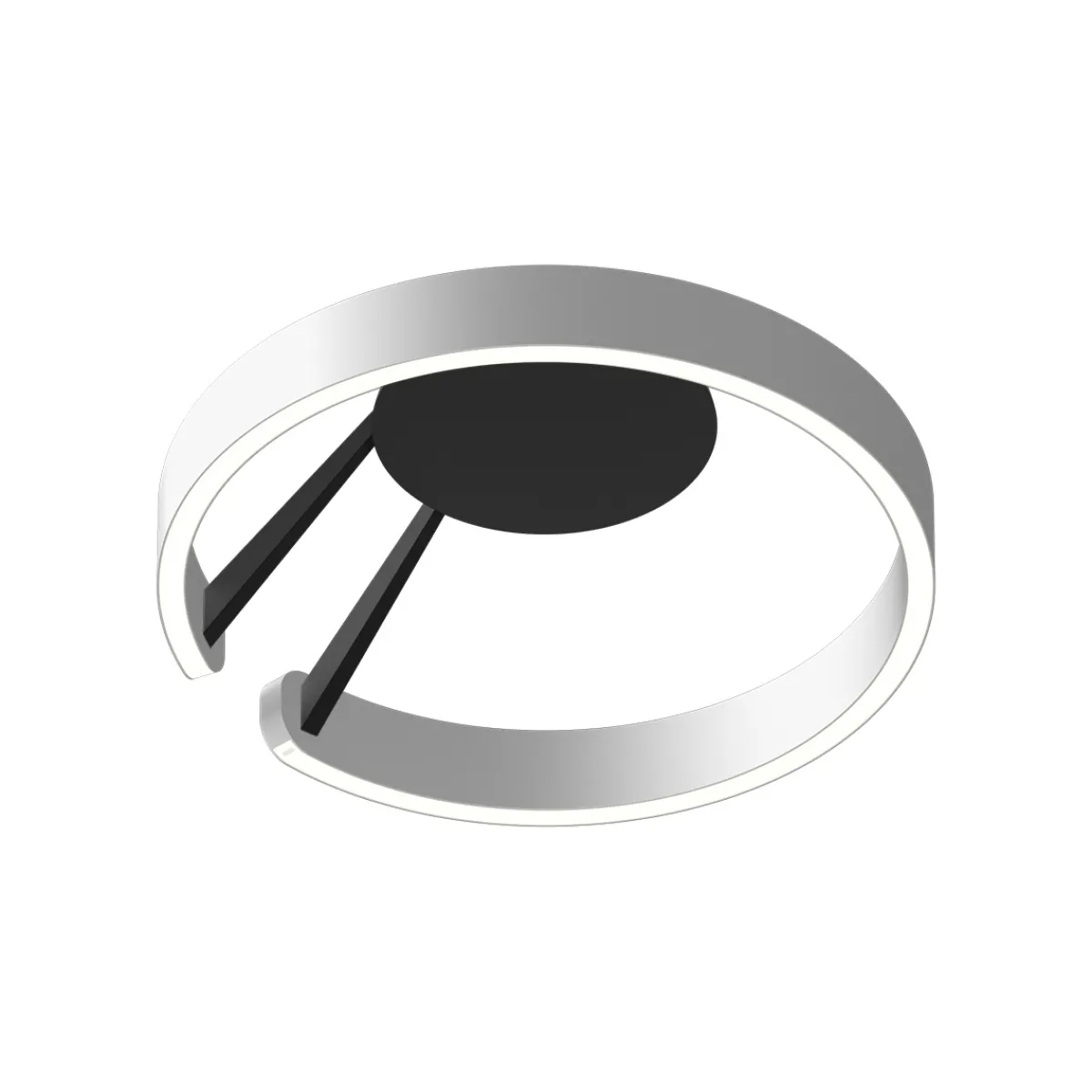 Hot Mito aura 40 wide LED Wand- / Deckenleuchte, Base: schwarz matt Hotellerie|Wandleuchten