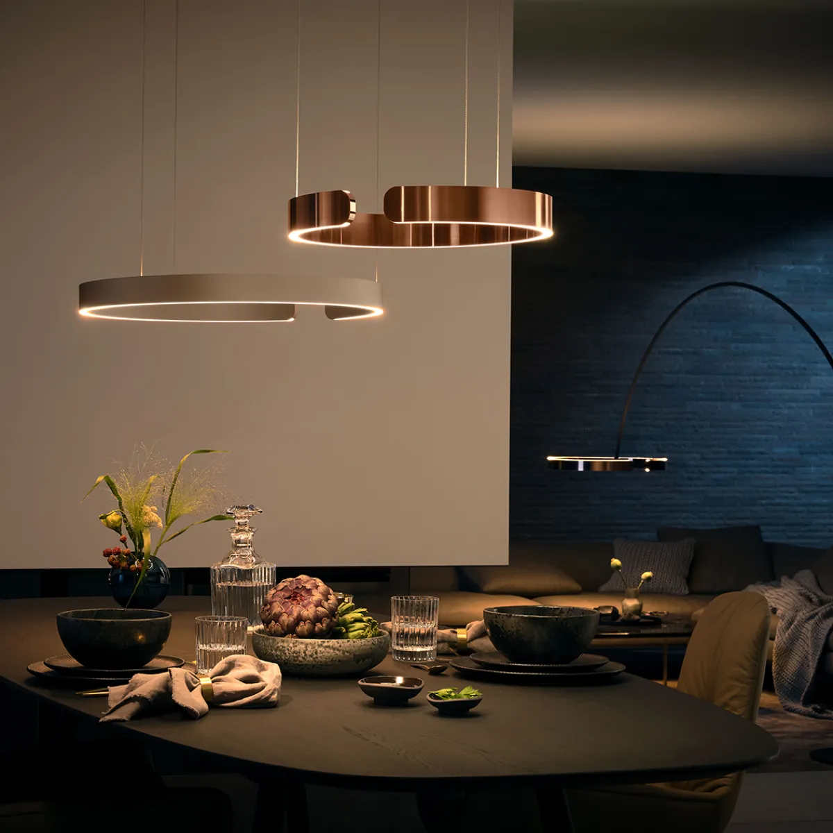 Discount Mito sospeso 40 var up "air" wide LED Pendelleuchte, variabel Pendelleuchten|Pendelleuchten