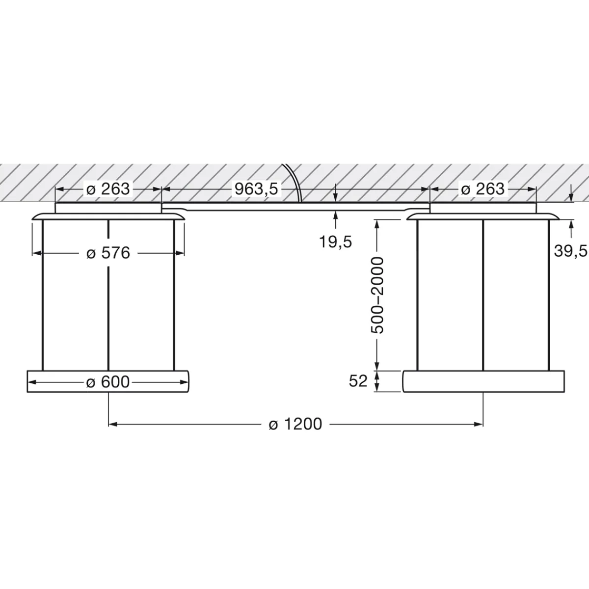 Clearance Mito sospeso due 60 var "air" narrow LED Pendelleuchte, variabel Pendelleuchten|Pendelleuchten