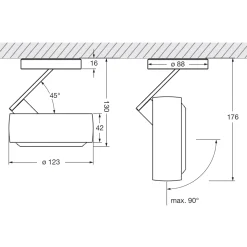 Clearance Piu R alto 3d Volt S40 Deckenstrahler, 2700 K Strahler|Downlights