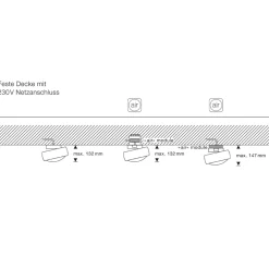 Outlet Piu R alto Volt C80 Deckenstrahler, 2700 K Shopbeleuchtung|Museen/Showrooms