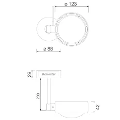 Outlet Sento E faro up LED Deckenleuchte, 2700 K, 20 cm Shopbeleuchtung|Museen/Showrooms
