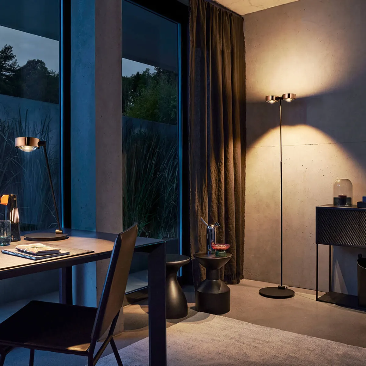 Outlet Sento E terra LED Stehleuchte, 2700 K Arbeitszimmer|Büros