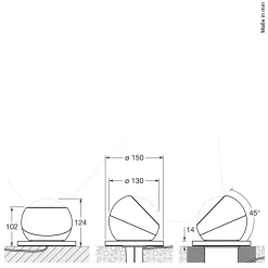 New Sito R basso Volt C80 Bodenleuchte Terrassen|Strahler & Scheinwerfer