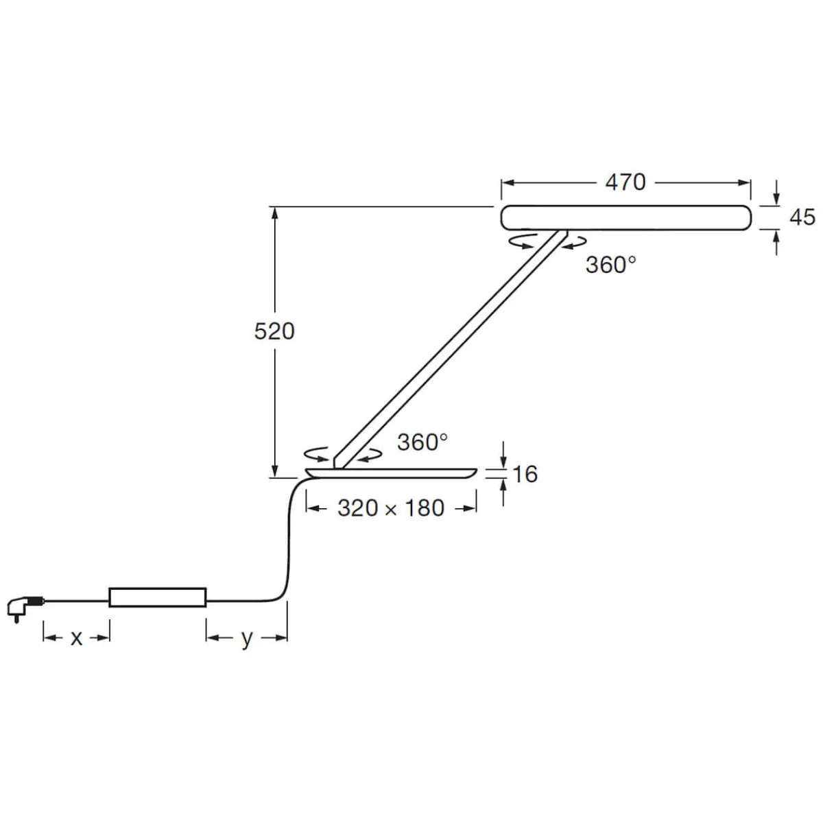 Outlet Taglio tavolo fix Tischleuchte Wohnzimmer|Schlafzimmer