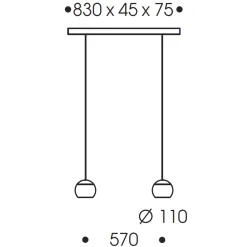 New Balino LED Pendelleuchte, 2-flg. Pendelleuchten|Pendelleuchten