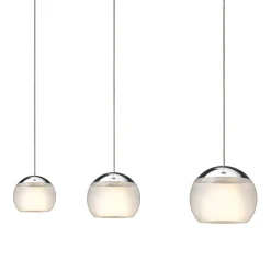 Sale Balino LED Pendelleuchte, 3-flg., unsichtbare Höhenverstellung, Baldachin: weiß matt Pendelleuchten|Pendelleuchten