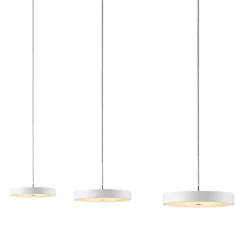 Outlet Decent LED Pendelleuchte, 3-flg., TW, unsichtbare Höhenverstellung, Baldachin: Chrom Pendelleuchten|Pendelleuchten