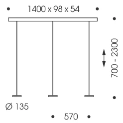 Outlet Decent LED Pendelleuchte, 3-flg., TW, unsichtbare Höhenverstellung, Baldachin: Chrom Pendelleuchten|Pendelleuchten