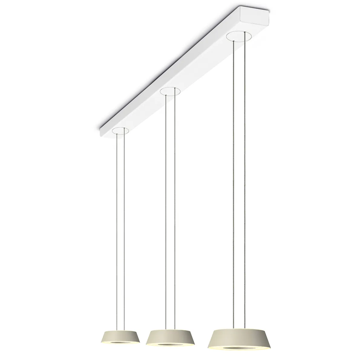 New Glance LED Pendelleuchte, 3-flg., unsichtbare Höhenverstellung Essbereiche|Pendelleuchten