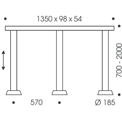 New Glance LED Pendelleuchte, 3-flg., unsichtbare Höhenverstellung Essbereiche|Pendelleuchten