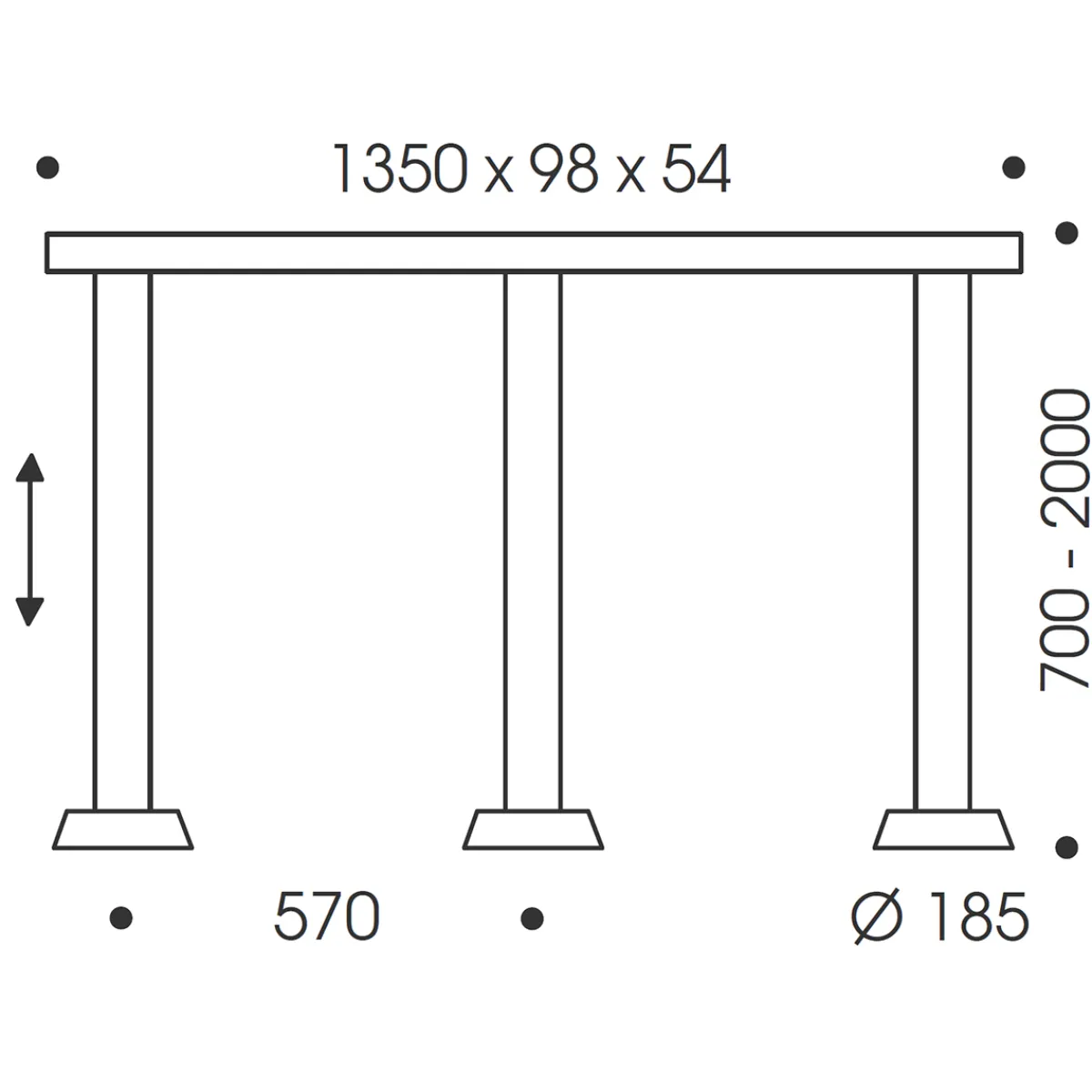 New Glance LED Pendelleuchte, 3-flg., unsichtbare Höhenverstellung Essbereiche|Pendelleuchten
