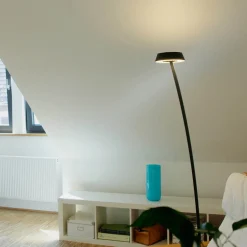 Outlet Glance LED Stehleuchte, gebogen Wohnzimmer|Schlafzimmer