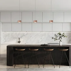 Outlet Grace LED Pendelleuchte, 3-flg., TW, unsichtbare Höhenverstellung, Baldachin: Chrom Pendelleuchten|Pendelleuchten