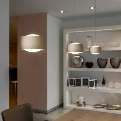 Outlet Grace LED Pendelleuchte, 3-flg., TW, unsichtbare Höhenverstellung, Baldachin: Chrom Pendelleuchten|Pendelleuchten