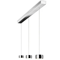 Outlet Grace LED Pendelleuchte, 3-flg., TW, unsichtbare Höhenverstellung, Baldachin: Chrom Pendelleuchten|Pendelleuchten
