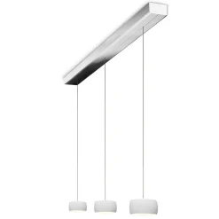 Outlet Grace LED Pendelleuchte, 3-flg., TW, unsichtbare Höhenverstellung, Baldachin: Chrom Pendelleuchten|Pendelleuchten
