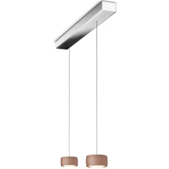 Sale Grace LED Pendelleuchte, 2-flg., TW, unsichtbare Höhenverstellung, Baldachin: Chrom Pendelleuchten|Essbereiche